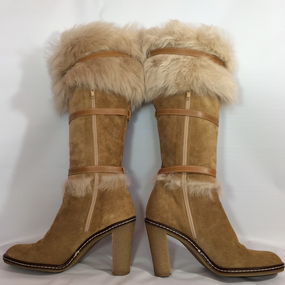 💖🍑RARE GORGEOUS lux ITALIAN Leather Coach Boots - Picture 4 of 8